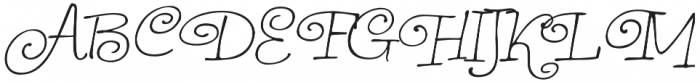 Piquant 2 Italic otf (400) Font UPPERCASE