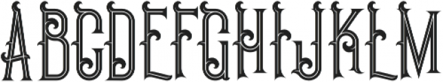 Pirate Inline otf (400) Font UPPERCASE
