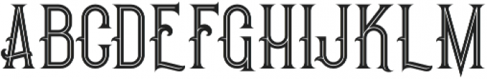 Pirate Inline otf (400) Font LOWERCASE