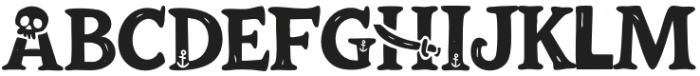 Pirate Kids Font Regular otf (400) Font UPPERCASE