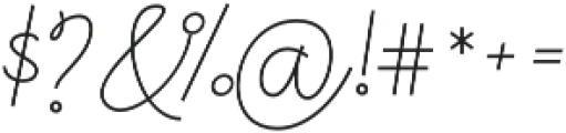 Pistacho Script 1 otf (400) Font OTHER CHARS