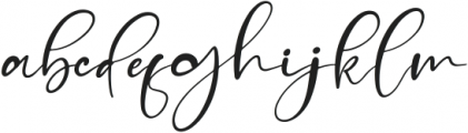 Pitchy Signature Italic ttf (400) Font LOWERCASE