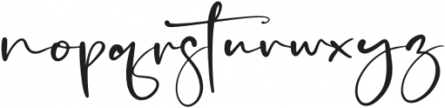 Pitchy Signature ttf (400) Font LOWERCASE
