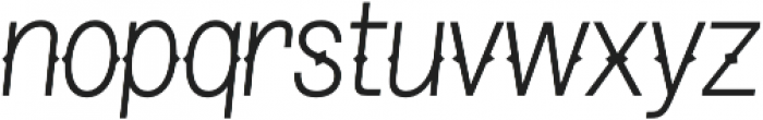 Pitmaster Extra Light Italic otf (200) Font LOWERCASE
