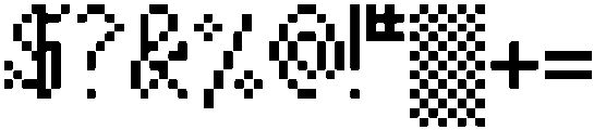 PixGothics Regular otf (400) Font OTHER CHARS