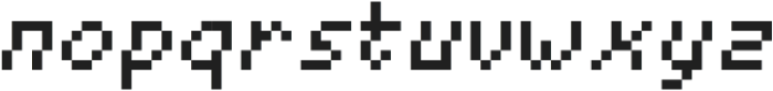 Pixam Pixel Italic otf (400) Font LOWERCASE
