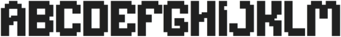 Pixbye Breaks Regular otf (400) Font UPPERCASE