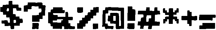 Pixdraw Regular otf (400) Font OTHER CHARS