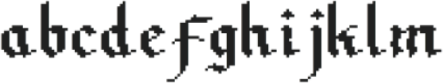 Pixel Faktur otf (400) Font LOWERCASE