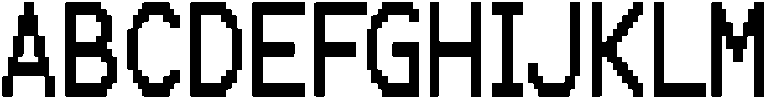 Pixel Forge Regular otf (400) Font UPPERCASE