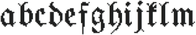 Pixel-Fraktur F otf (400) Font LOWERCASE