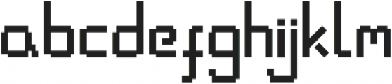 Pixel Rand Regular otf (400) Font LOWERCASE