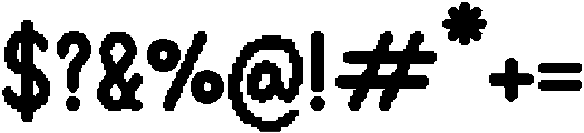 Pixel Regular otf (400) Font OTHER CHARS