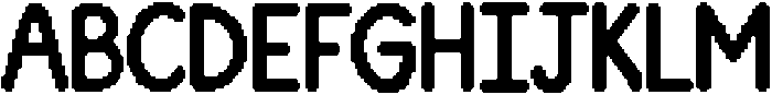Pixel Regular otf (400) Font UPPERCASE