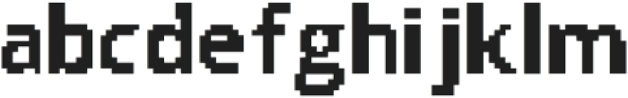 Pixel-Sans Blod otf (400) Font LOWERCASE