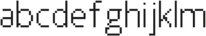 Pixel-Sans Light otf (300) Font LOWERCASE