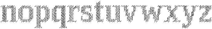 Pixel Serif Cone otf (400) Font LOWERCASE