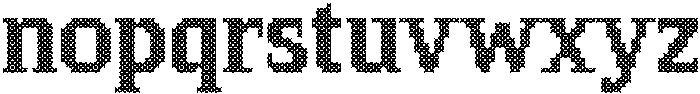 Pixel Serif CrossL otf (400) Font LOWERCASE