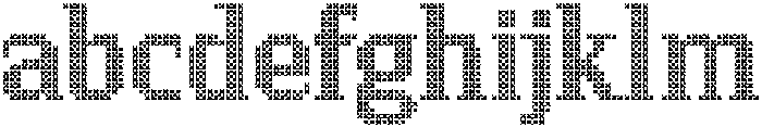 Pixel Serif CrossM otf (400) Font LOWERCASE