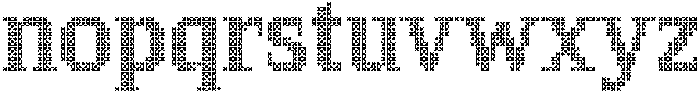 Pixel Serif CrossM otf (400) Font LOWERCASE
