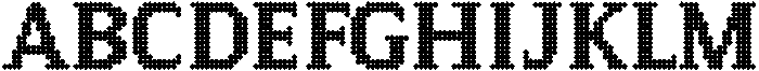 Pixel Serif DiamondXL otf (400) Font UPPERCASE