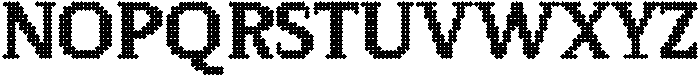 Pixel Serif DiamondXL otf (400) Font UPPERCASE
