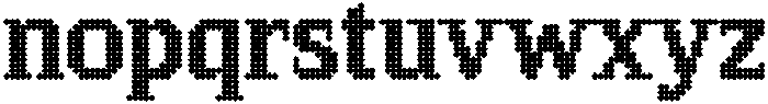 Pixel Serif DiamondXL otf (400) Font LOWERCASE
