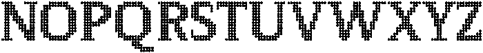 Pixel Serif DotM otf (400) Font UPPERCASE