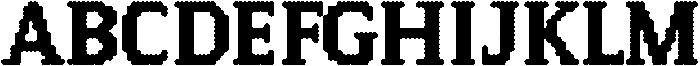 Pixel Serif DotXL otf (400) Font UPPERCASE