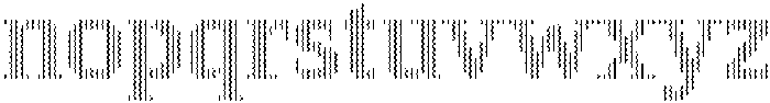 Pixel Serif HDotL otf (400) Font LOWERCASE