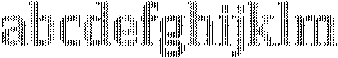 Pixel Serif HDotXL otf (400) Font LOWERCASE