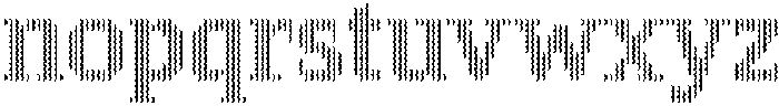 Pixel Serif HDotXL otf (400) Font LOWERCASE