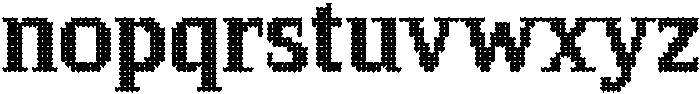 Pixel Serif HeartL otf (400) Font LOWERCASE