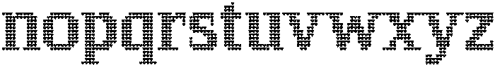 Pixel Serif HeartM otf (400) Font LOWERCASE