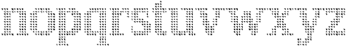 Pixel Serif Spike otf (400) Font LOWERCASE