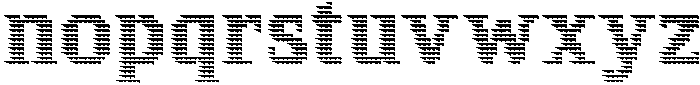 Pixel Serif SpikeM otf (400) Font LOWERCASE