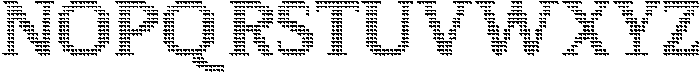 Pixel Serif SpikeXS otf (400) Font UPPERCASE