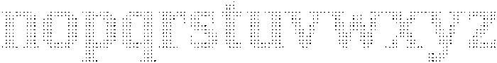Pixel Serif Square otf (400) Font LOWERCASE