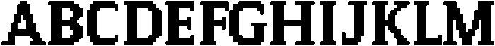 Pixel Serif SquareL otf (400) Font UPPERCASE