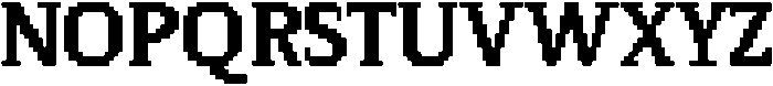Pixel Serif SquareL otf (400) Font UPPERCASE