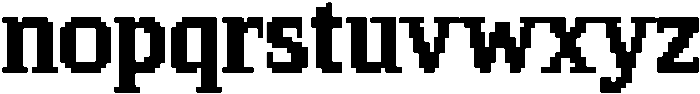 Pixel Serif SquareL otf (400) Font LOWERCASE
