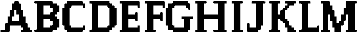 Pixel Serif SquareM otf (400) Font UPPERCASE