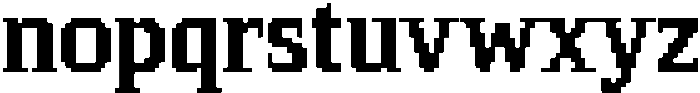 Pixel Serif SquareM otf (400) Font LOWERCASE