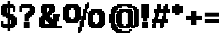 Pixel Serif SquareXL otf (400) Font OTHER CHARS