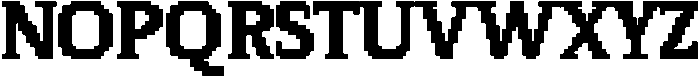 Pixel Serif SquareXL otf (400) Font UPPERCASE