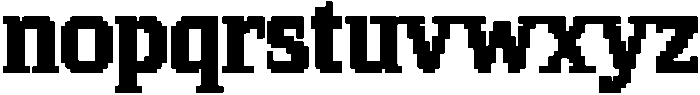 Pixel Serif SquareXL otf (400) Font LOWERCASE
