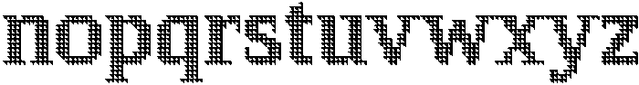 Pixel Serif TriangleL otf (400) Font LOWERCASE