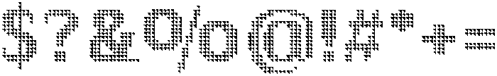 Pixel Serif TriangleM otf (400) Font OTHER CHARS