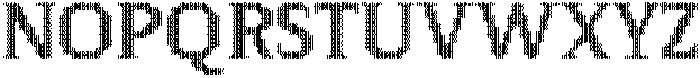 Pixel Serif WaveL otf (400) Font UPPERCASE
