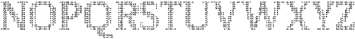 Pixel Serif WaveM otf (400) Font UPPERCASE
